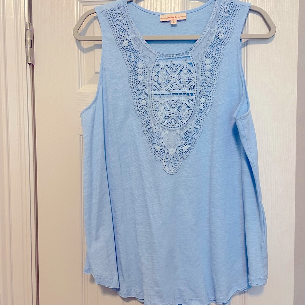 Hailey & Co Light blue Tank Top